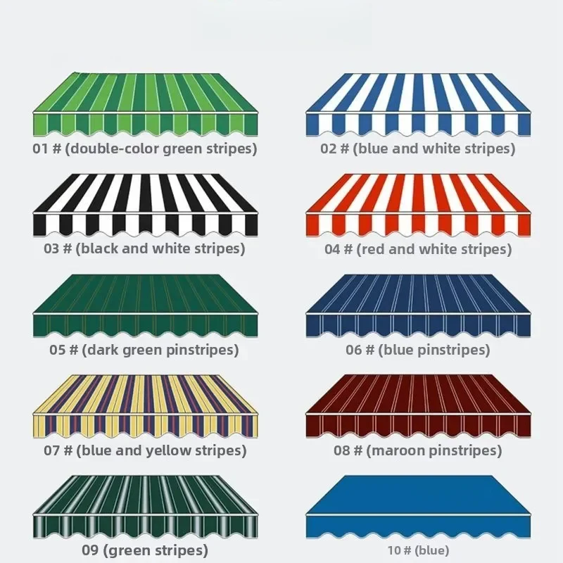 Fabric Thickened For Outdoor Retractable Waterproof Sun-Proof Gazebo Various Colors Canopy Replacement Cloth