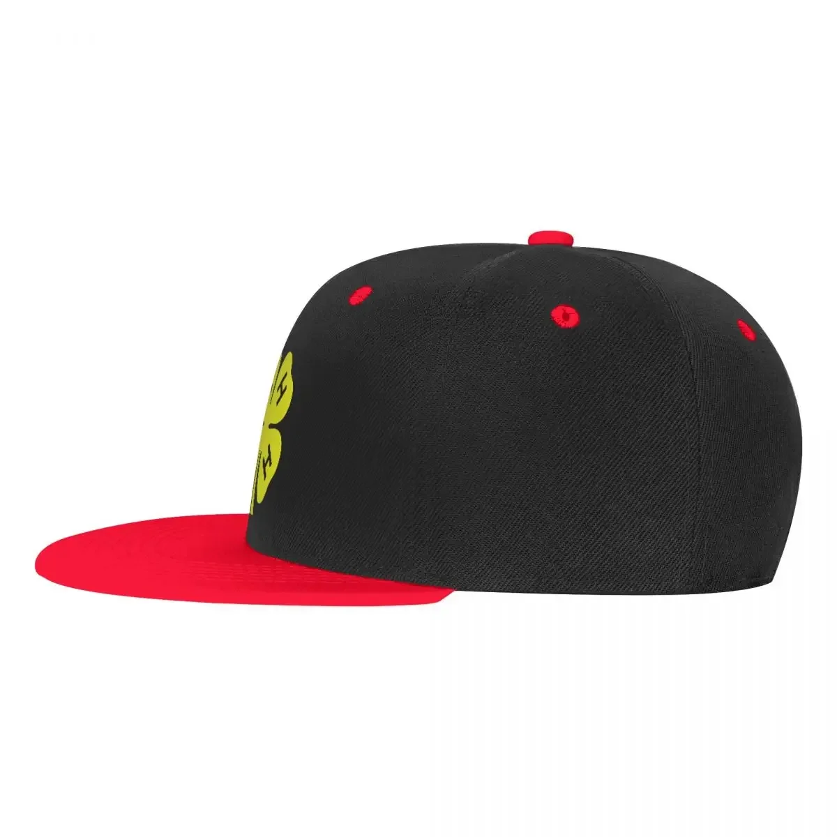 Bonés de beisebol para homens e mulheres, 4h trevo de 4 folhas, chapéu pai ajustável, snapback hip hop, moda amarela