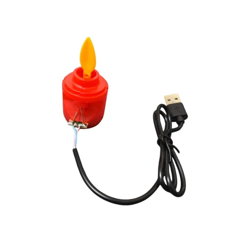 5PCS USB 5V Swing Electronic Candle Light Core Simulation Red Candle Light PCB for Lamp Supply PCBA