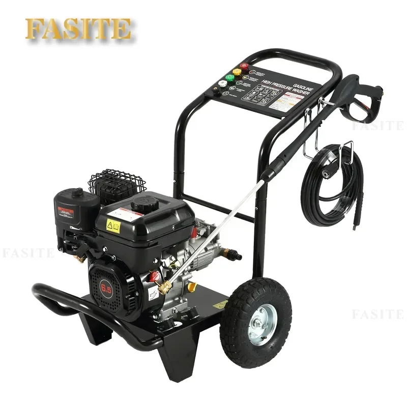 For High Pressure Washer 150bar Inflatable Wheel Pavement Road Cleaning Tool Powerful Portable Outdoor