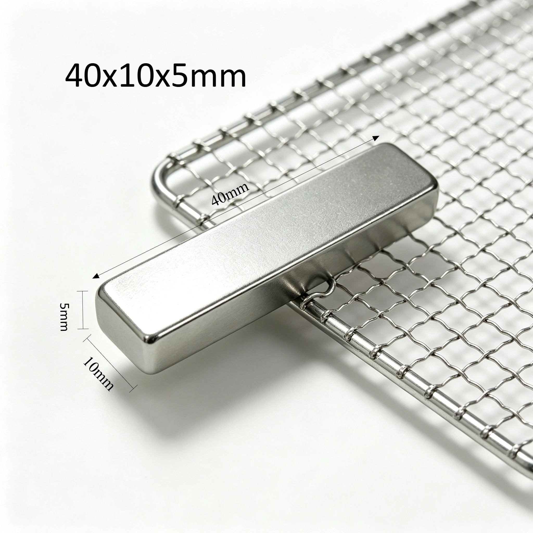 Super Strong N35 40x10x5mm Neodymium Magnet Rectangular Block NdFeB Permanent Magnet For DIY Handmade Gift Box Crafts