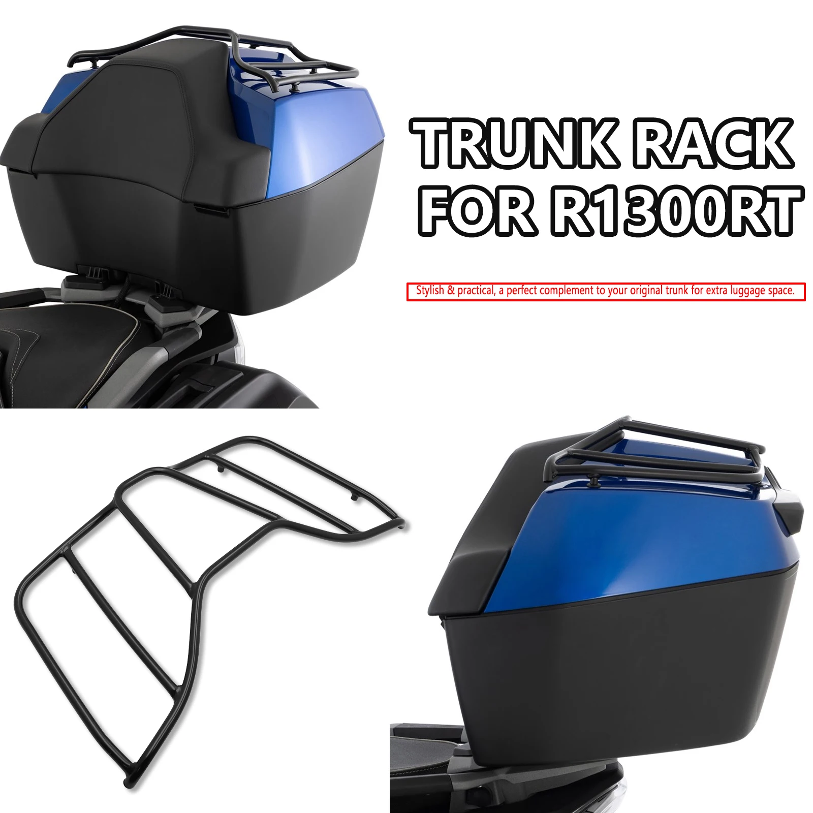 

Багажник для мотоцикла BMW R1300RT, черный, задний, для установки на R1300RT 2025 года