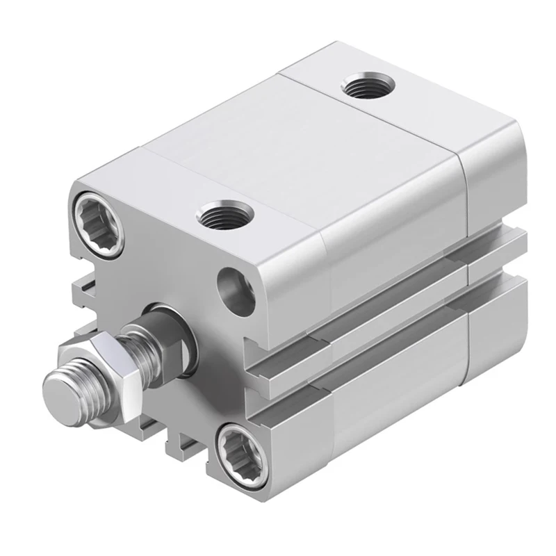 ADN Series Compact Double Acting Magnetic Pneumatic Cylinder Female Thread Bore12 16 20 25 32 40 50 63mm Stroke 5 to 50mm-A-P-A