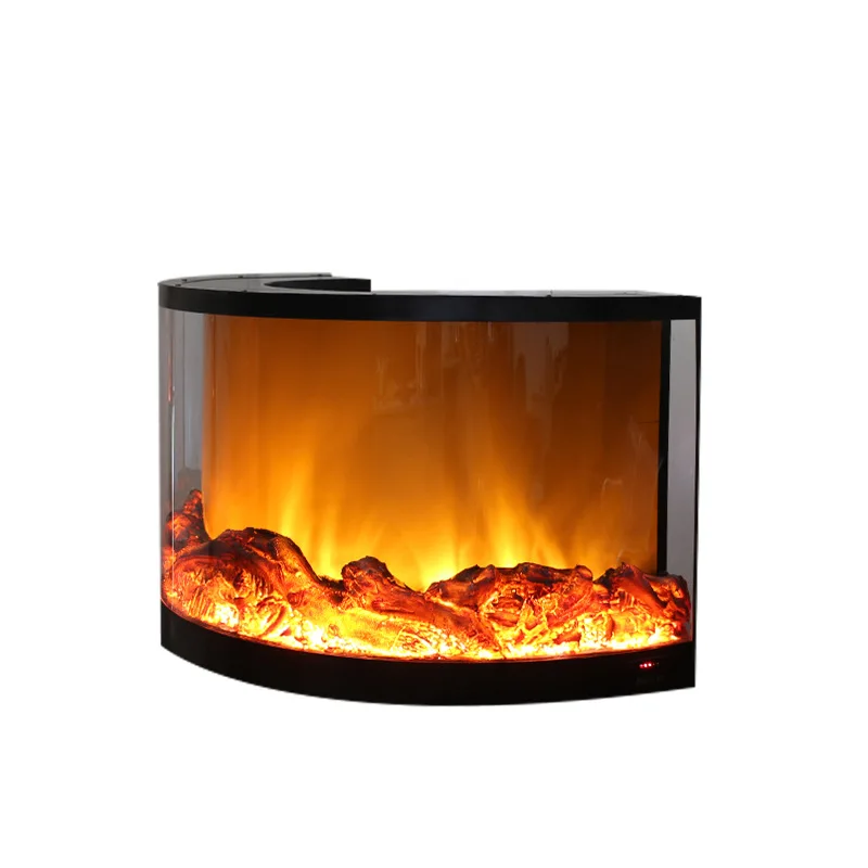 European-style simple villa household round fireplace, remote control fireplace, electronic atomization fireplace simulation hea
