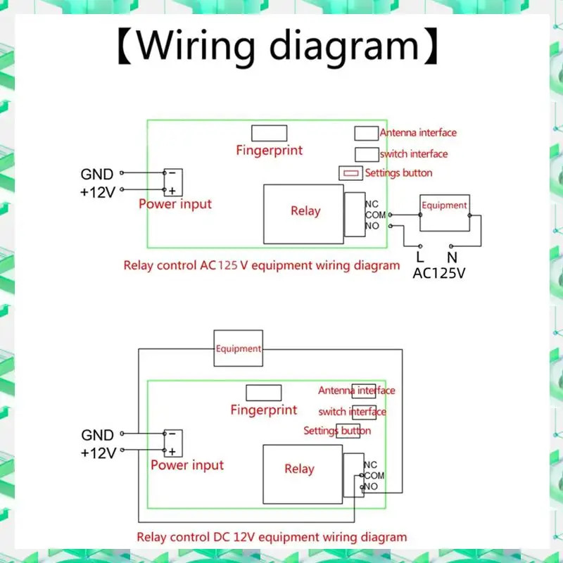 

3C Electron Fingerprint Access Controller Fingerprint Access NFC Electric Lock Relay Module DX1 And NFC,Fingerprint Access Contr
