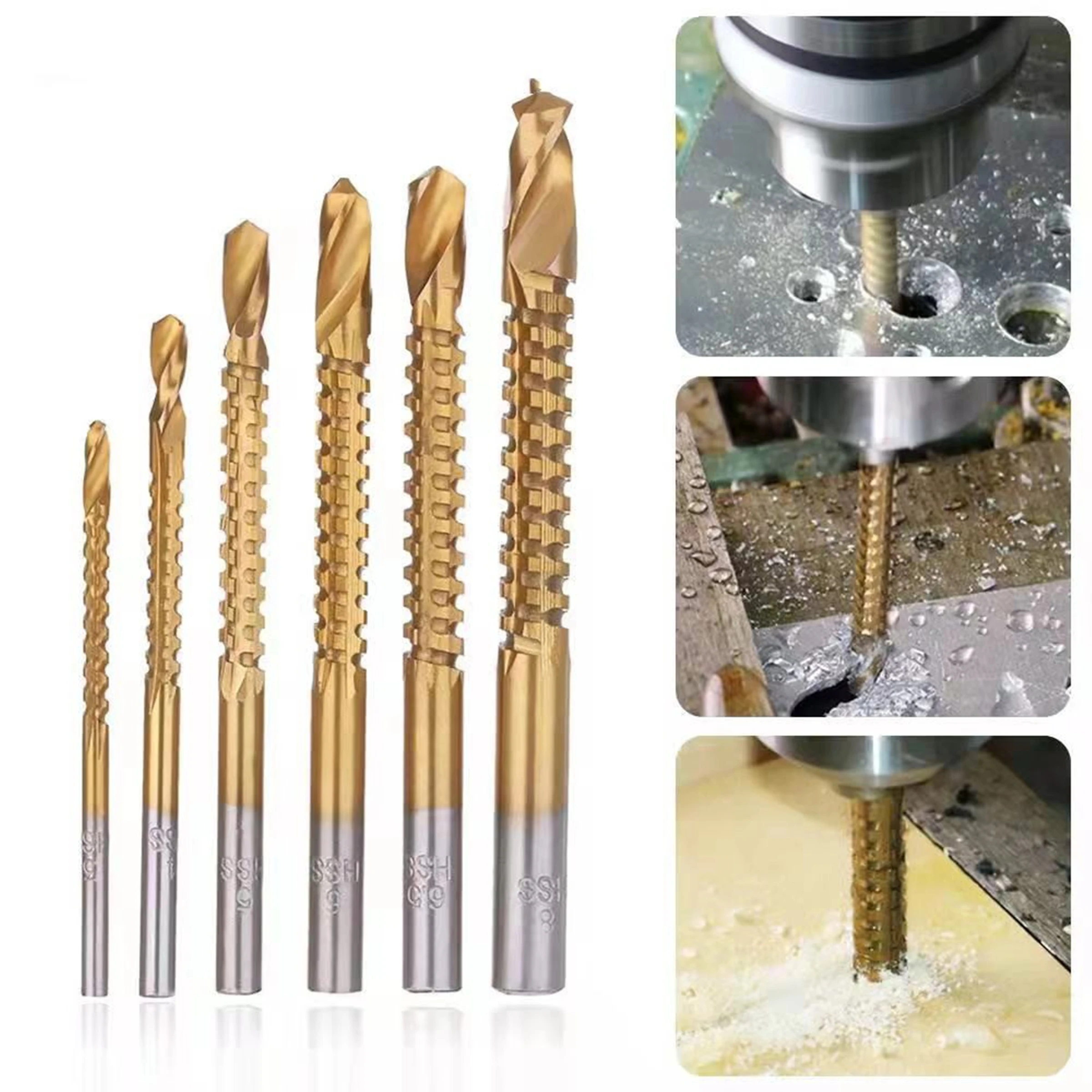 สว่านฟันเลื่อยสําหรับเจาะกระดานไม้และ Slotting ไม่สม่ําเสมอเจาะรูฟันเลื่อย Twist เจาะไม้เจาะรูเจาะ
