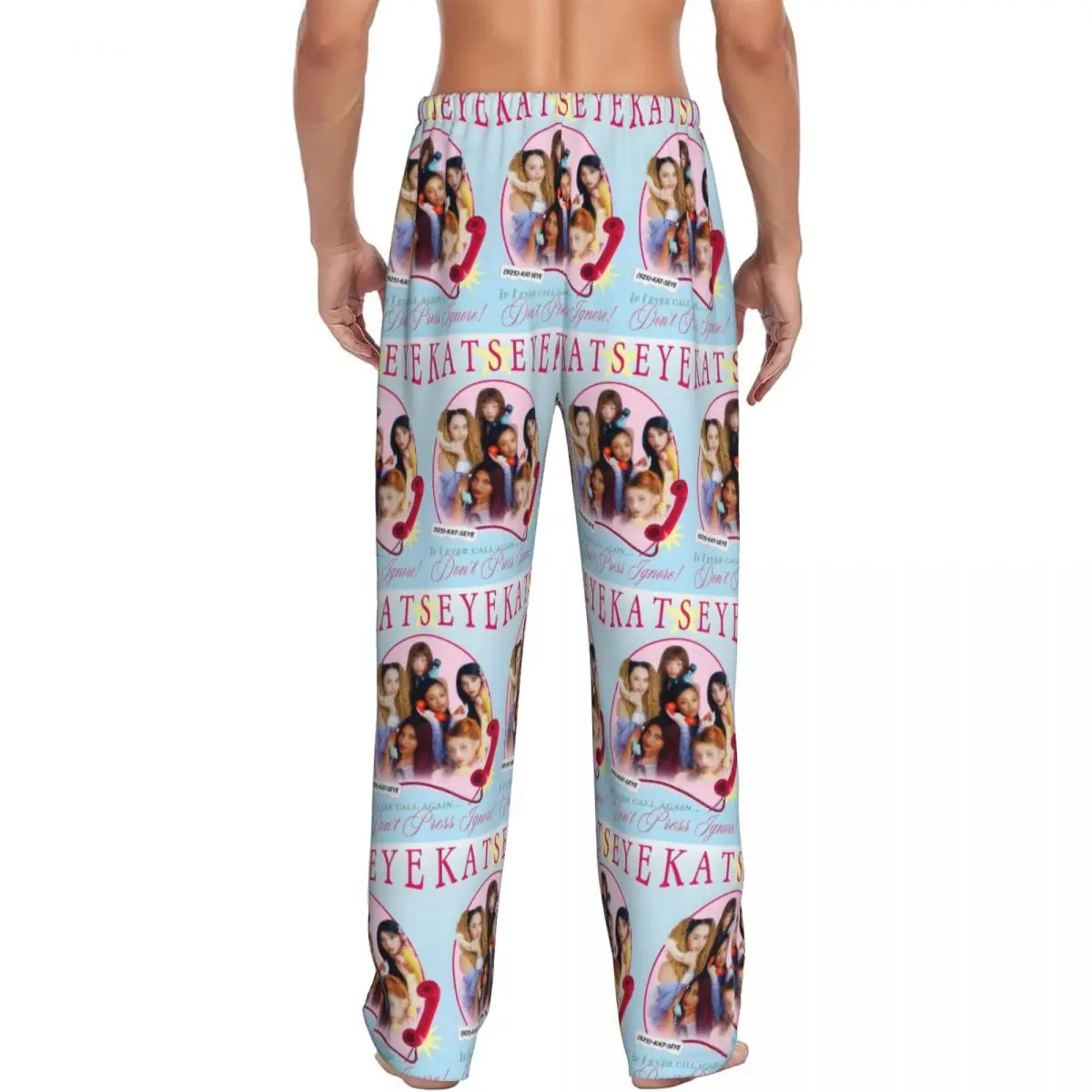 مخصص K-Katseyes بيجامة السراويل الرجال الفتيات مجموعة ملابس خاصة صالة النوم قيعان تمتد مع جيوب #3