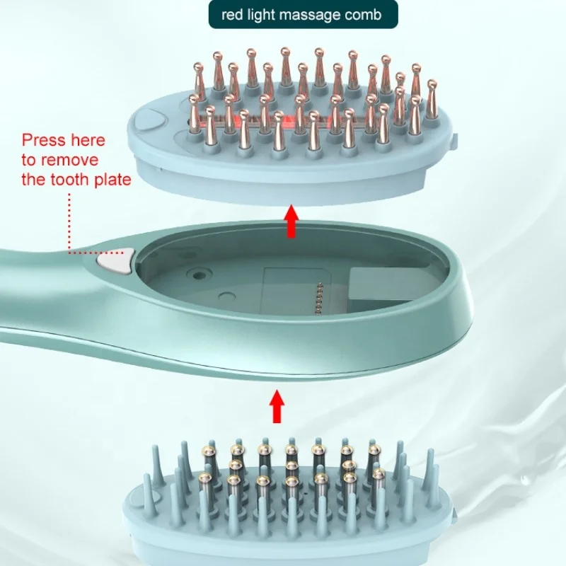 Китайский профессиональный производитель, массажная расческа для восстановления волос, электрический лазер, расческа для роста волос