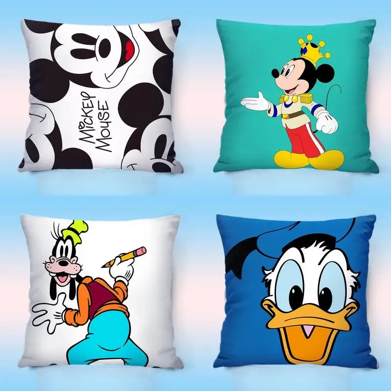 

Home Decor Disney Classic Characters Cartoon Pillow Covers Pattern Cushion Cover Suitable For Sofa Bedroom Car Pillow Cover