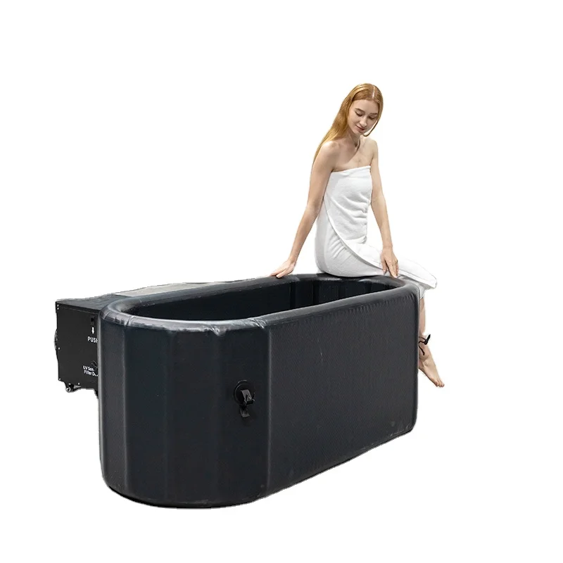 

STLFSmartmak Inflatable Ice Spa Bath Tubs Cold Water Ice Bucket Plunge Bath Tub Round Recovery Portable