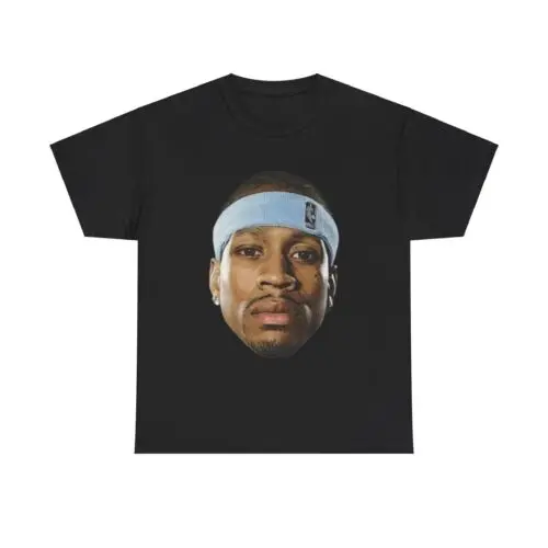 Allen Iverson Face T Shirt Philadelphia Graphic Tee retro vintage AI