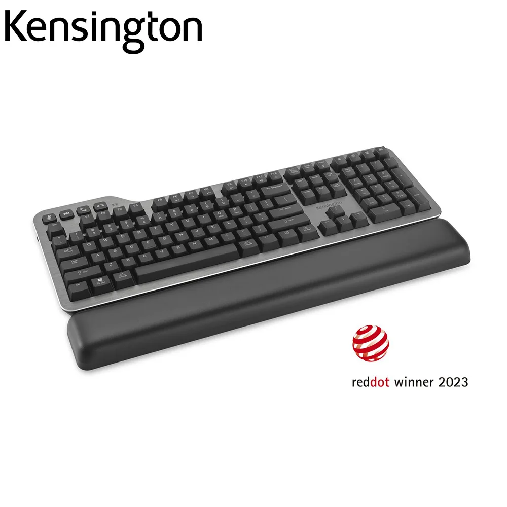 New Kensington Wireless/Wired Mechanical Keyboard Programmable QuietType Silent with Meeting Controls for Video Conferencing