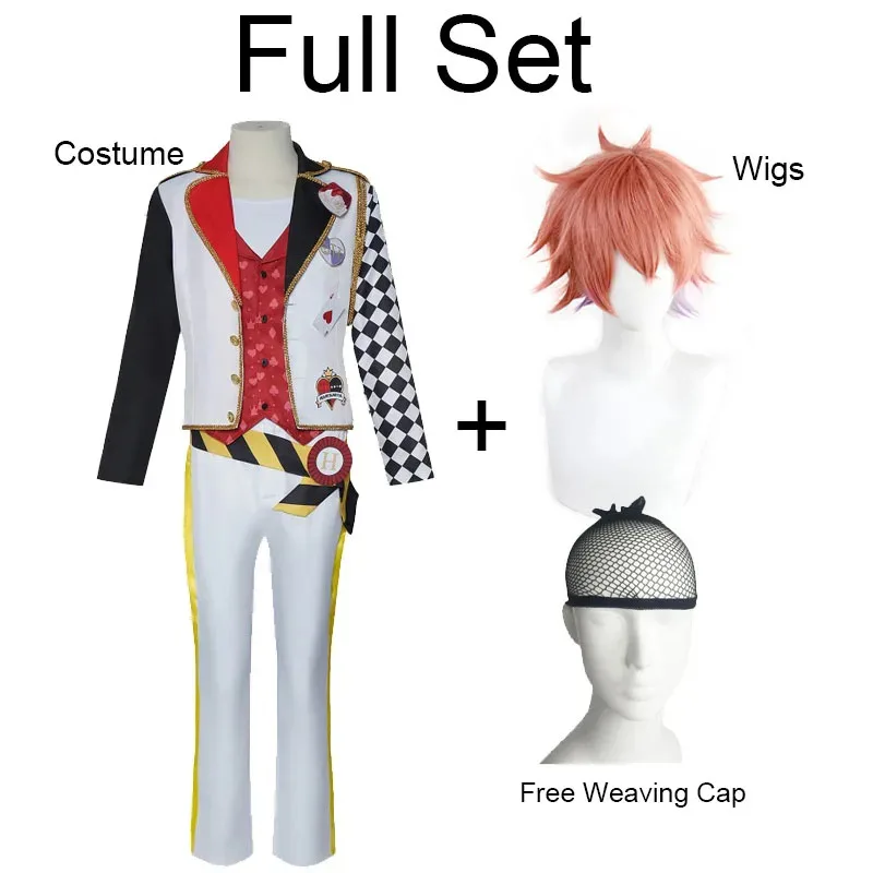 Cy2025 Heartslabyul Ace Trappola Costume Cosplay Twisted-Wonderland Night Raven College Ace Coaplay Parrucche Halloween Anime Clothin