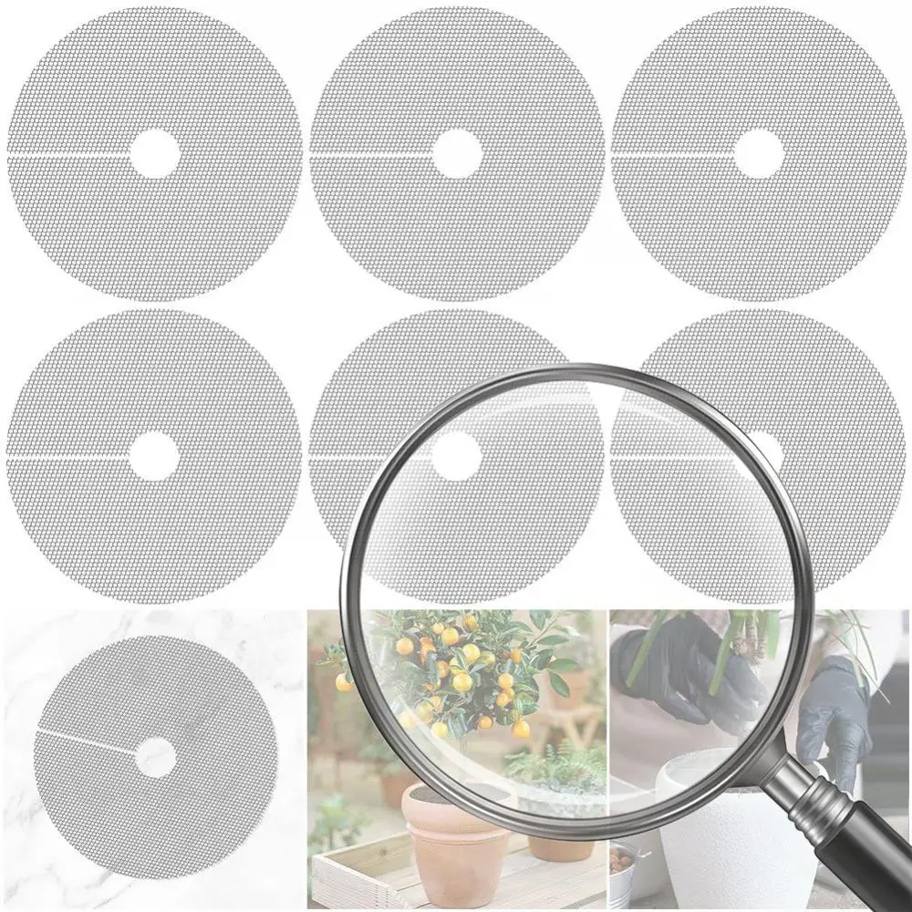 

6 Pcs Plant Pot Cover Cuttable Flower Pot Soil Cover Plant Pot Soil Guard for Outdoor Garden Plant Protection