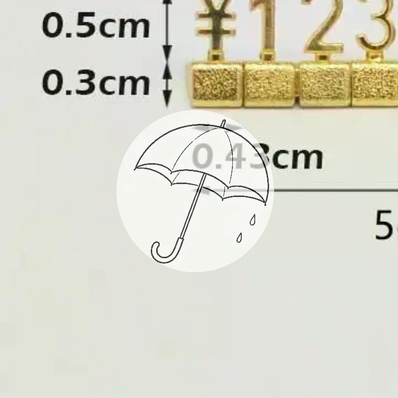 .Gold 3D Combined Price Tag 12Pcs/Set Adjustable Number Signs Cube Dollar Euro Currency Symbol Jewelry Store Digital Price Tags