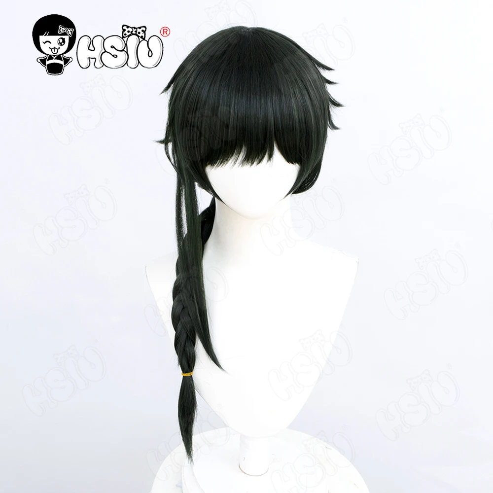 Yuki Yokoya Cosplay Wig HSIU 70cm dark dark green long hair Synthetic Wig Anime You are Ms Servant Yuki Yokoya Cosplay Wig