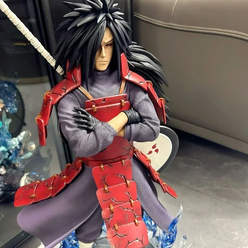 43 cm Naruto Anime Figuur Uchiha Madara Action Kan Glow Figuur Anime Collection Serie Desktop Ornamenten Vakantie Cadeau Kind Speelgoed