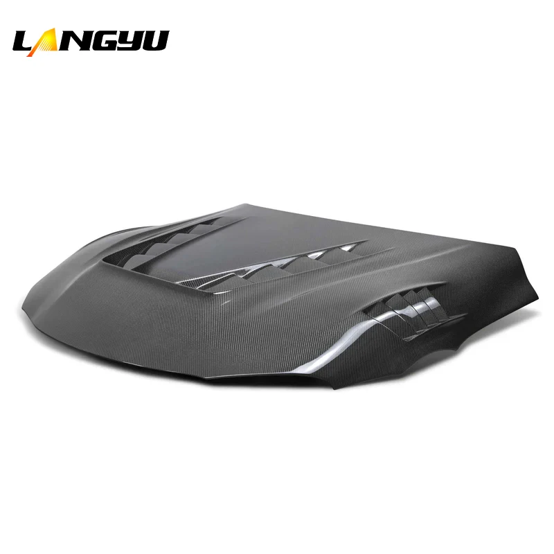 LANGyu 2018+  Auto Body Systems A90 A91 Type-TV Carbon Fiber Hood for Bonnet