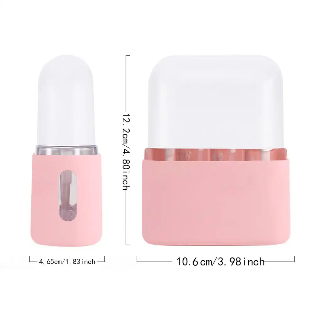 Custom Name 4 In 1 Travel Dispenser Cosmetics Lotion Gel Bottle Set with Storage Case Portable Dispensing Bottle Leopard Print