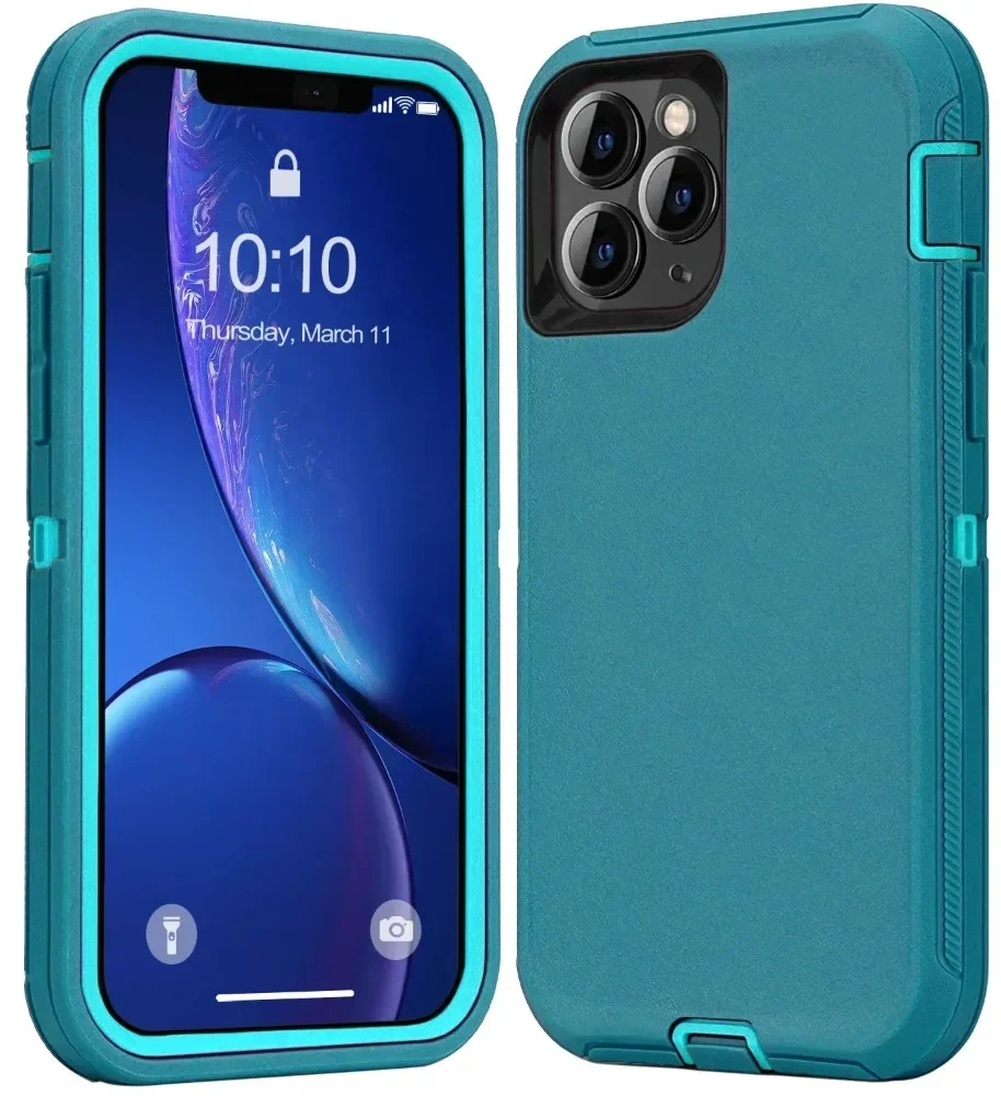 Rugged Armor OTT Handyhülle für iPhone 18 17 16 15 14 13 Pro Max, robuste PC+TPU-Schutzhülle, stoßfest, vollständiger Schutz. – Detail 15