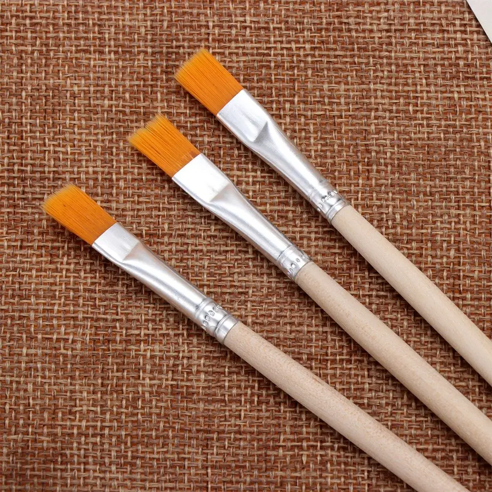 10pcs Wood Handle Hook Line Pen Art Supplies Drawing Brush Painting Pen Watercolor Calligraphy Paint Brushes