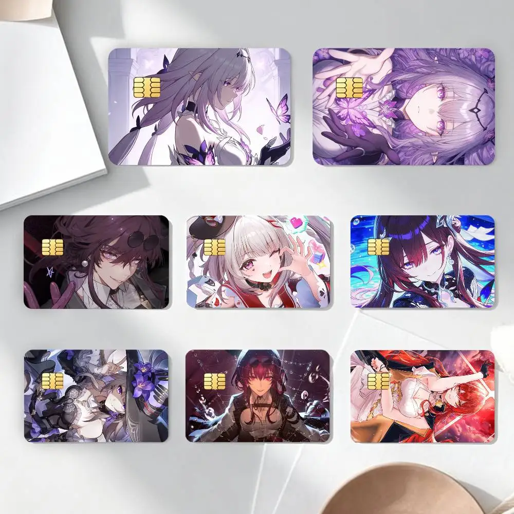 

Game H-Honkai Star Rail Credit Card HD Stickers Game Card Decal Card Matte Film Skin Small Chip Waterproof Sticker