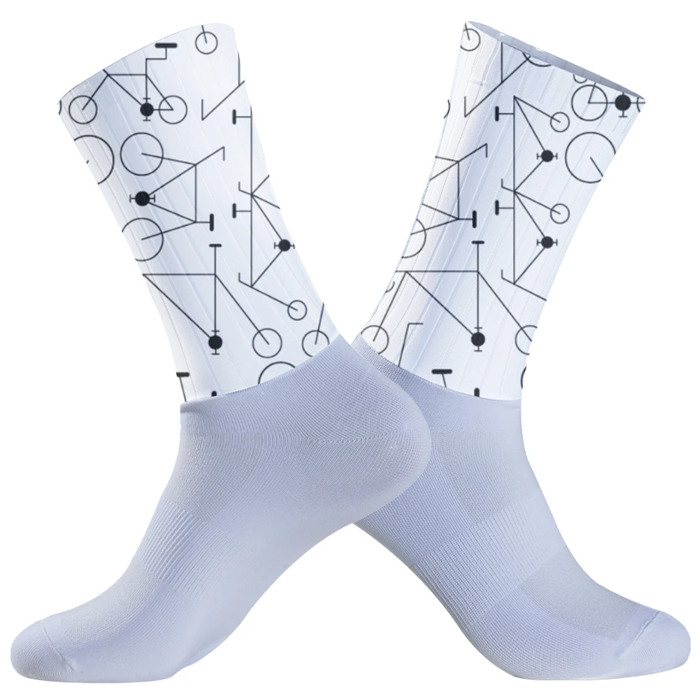 Chaussettes de sport en gel de pton pour hommes et femmes, respirantes, non ald, Pro Racing, Aero Bike Team, nouveau, 2021