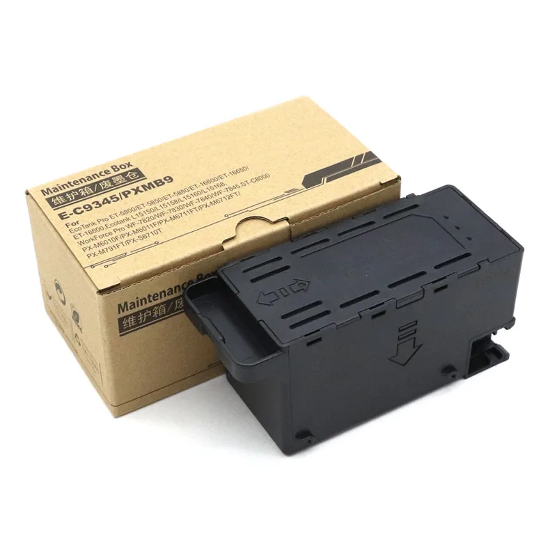 4-10pcs C9345 Maintenance Box Compatible for EPSON WF-7820 WF-7830 WF-7840 WF-7845 ST-C58000 C8000 EC7000 ET-16600 Printer Tank view 4
