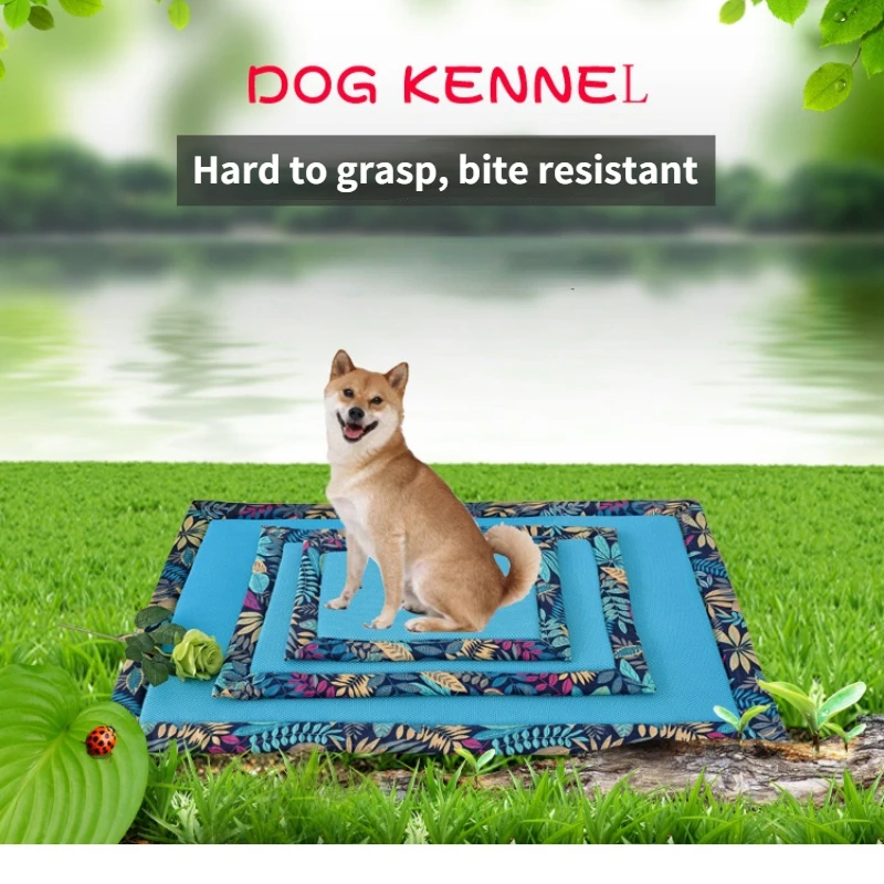 

1PC New Summer Pet mat oblong soft dog beds for large dogs puppy dog cooling mat design dog kennel cat bed non-slip floor mat