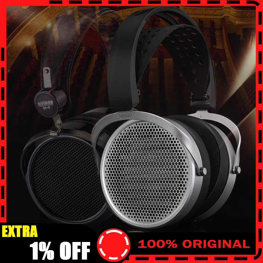 

HIFIMAN HE600 Headphones Orthodynamic Hifi Wired Headphones Ergonomics Music Gamer Gifts
