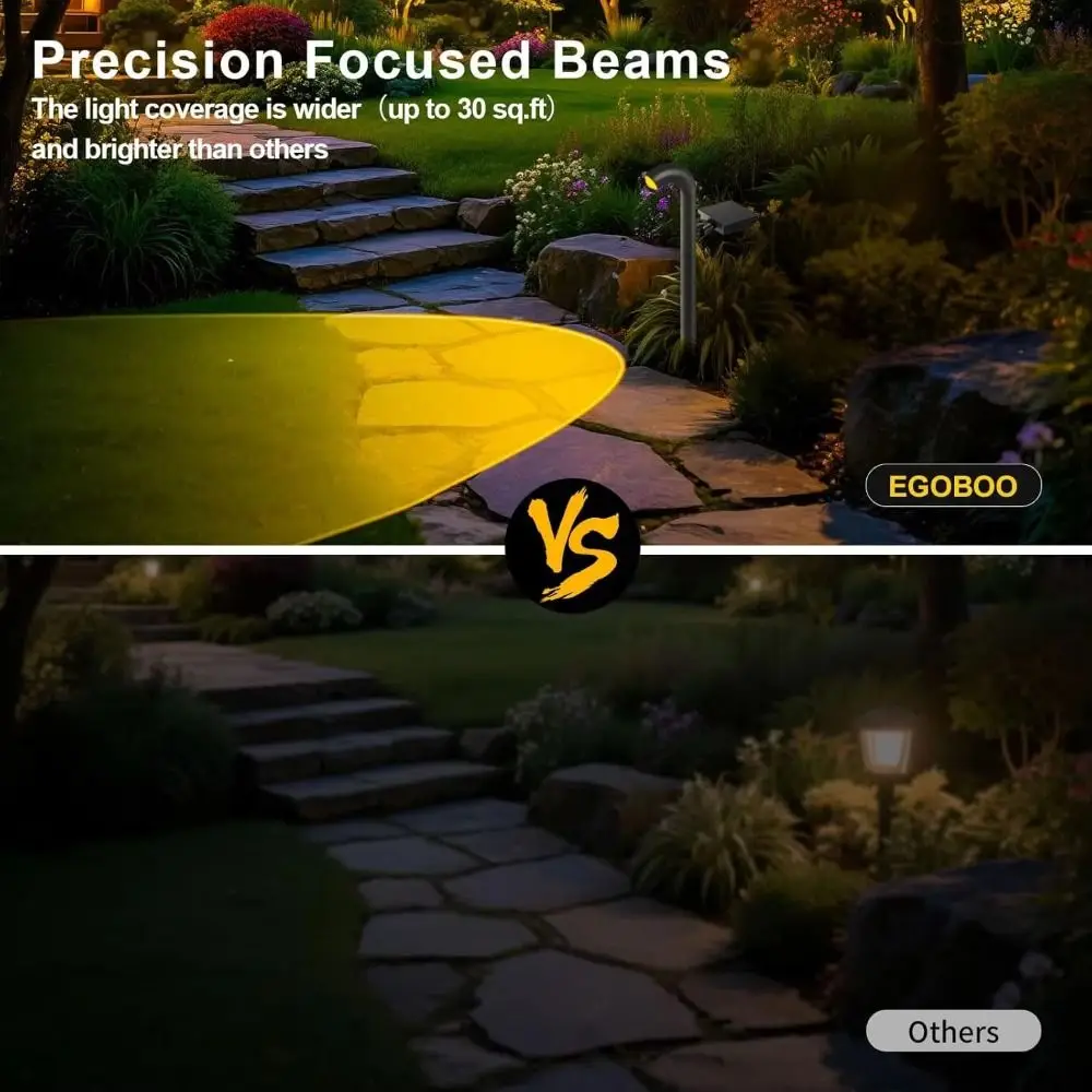 

Теплые белые солнечные уличные светильники, водонепроницаемые, на солнечной энергии, IP55, садовые светильники-колышки, гибкие, изогнутой формы