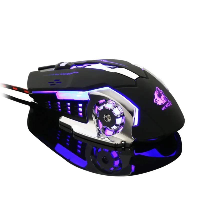 

V5 mechanical feel mouse wired game desktop mechanical e-sports game e-sports