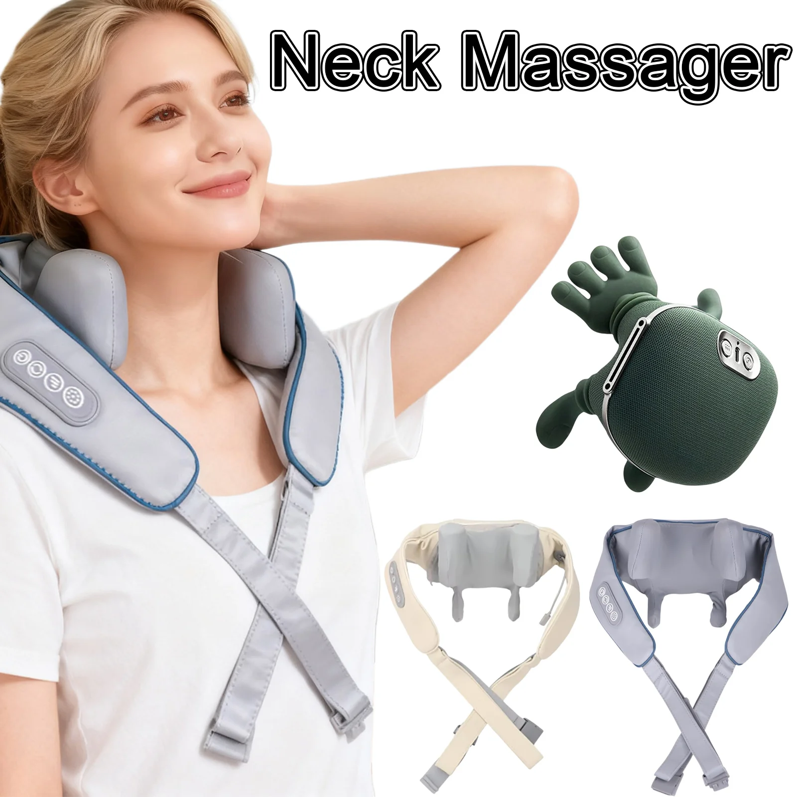 

Massage Master for Shoulder Shiatsu Back and Neck Massager For Neck, Lower Abdominal Birthday Holiday Gift for Mother