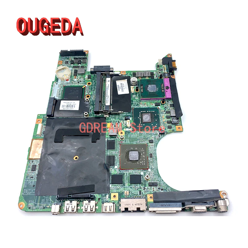 Imagem -04 - Ougeda Da0at5mb8e0 461069001 447983-001 para hp Pavilion Dv9000 Dv9500 Dv9700 Laptop Placa-mãe 8600m Gpu Livre Cpu Ddr2