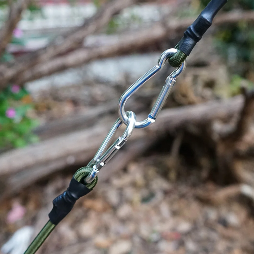 

5Pcs Elastic Bungee Cords Heavy Duty Camping Tent Fixing Luggage Binding Rope Outdoor Use Bungee Cords with Hooks