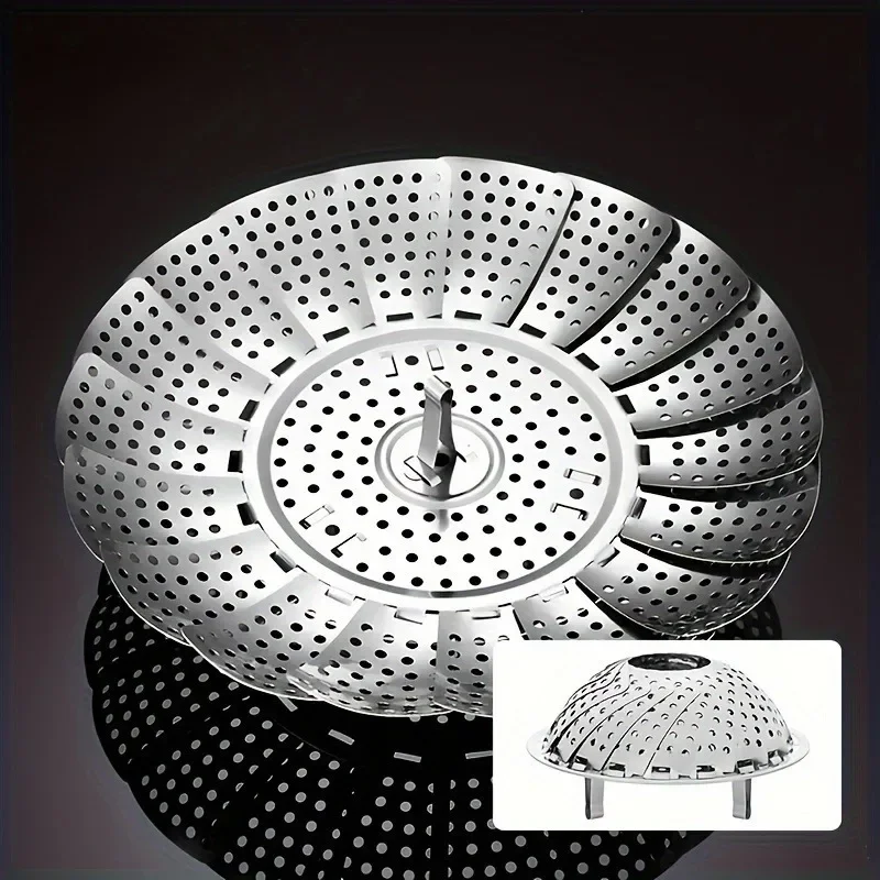 Stainless Steel Steamer Basket - Expandable 6-10.5
