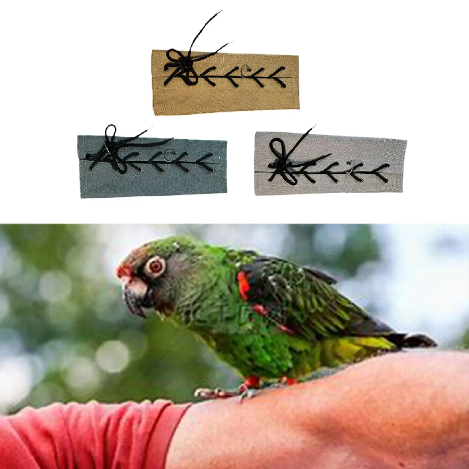 Papageien-Armpolster, Arm-Handschutz, verstellbare Träger, einfach anzubringen und auszuziehen, Armschutz für Papageien, Armschutz für Papageien für Ara