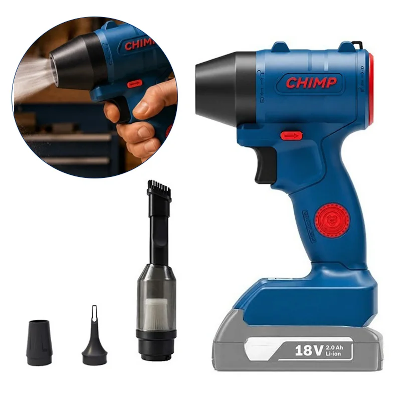 Powerful Leaf Blower for Bosch 18V Battery Adjustable Versatile Vacuums Hand Portable Turbine Fan Car Computer Dust Removal Tool