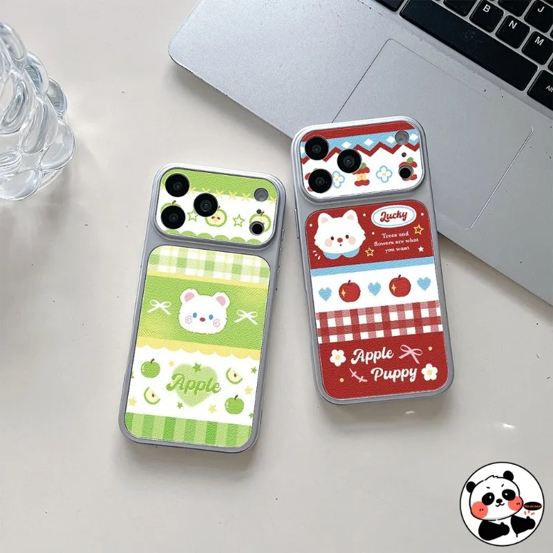 Funda de teléfono con diseño de oso y manzana verde para Huawei Mate 80 Pro Max 70 Air 60 Por Plus 50 40 30 Pro, carcasa suave con diseño de flores y perro