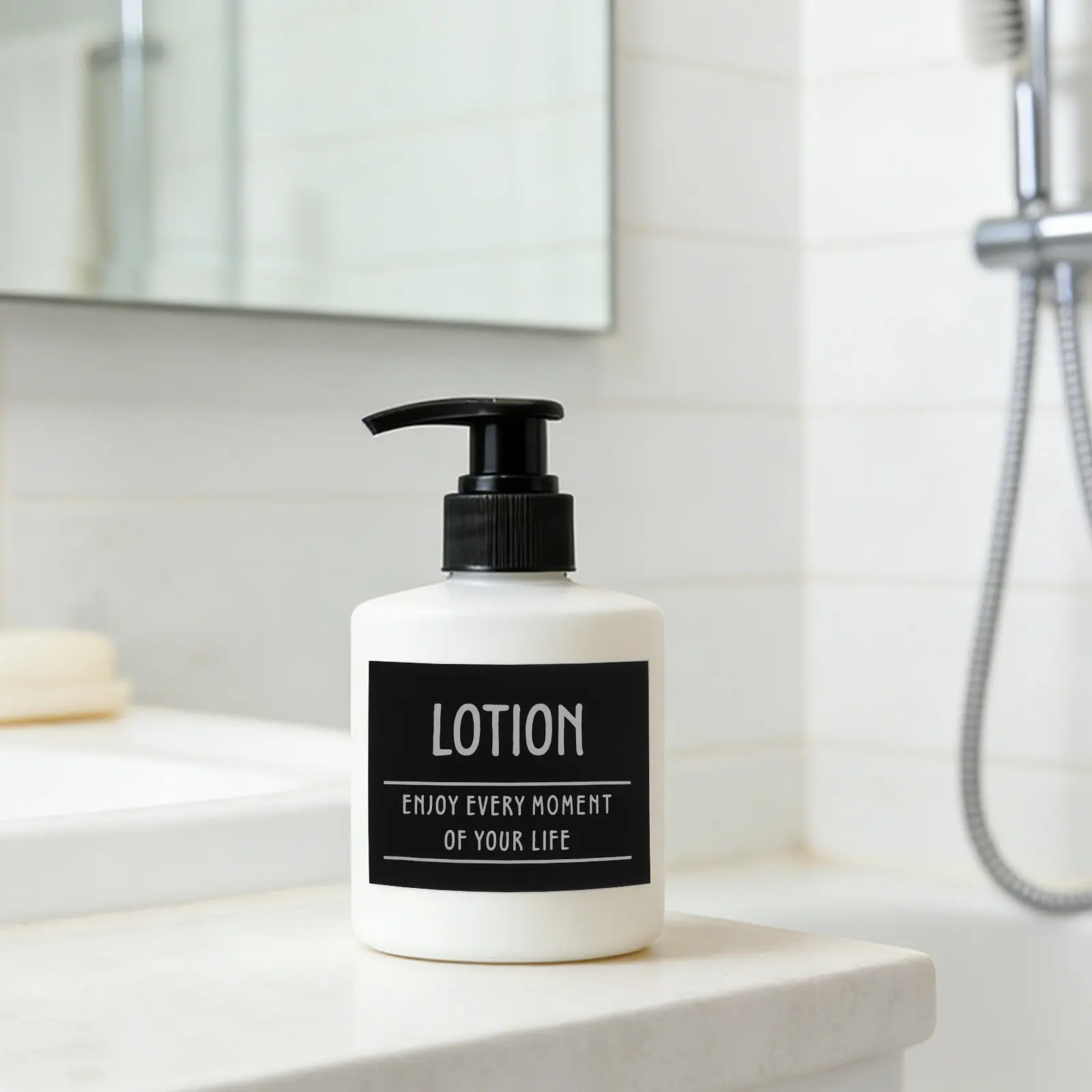 

Набор из 12 водонепроницаемых самоклеящихся этикеток для ванной комнаты: для бутылок с душевыми гелями, шампунями, кондиционерами, гелями для душа и мылом