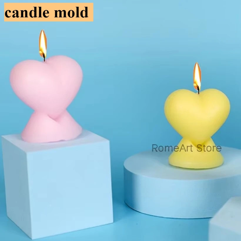 3D Liebe Silikon Kerze Form Handgemachte Herz-förmigen Seife Aromatherapie Gips Harz, Der Werkzeug Diy Schokolade Kuchen Backen Molud