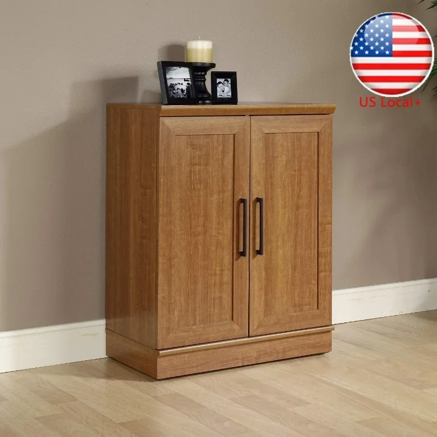 HomePlus Base Cabinet/Pantry Cabinet for kitchen storage, Sienna Oak finish MDF material, warm brown tone, scratch-resistant su