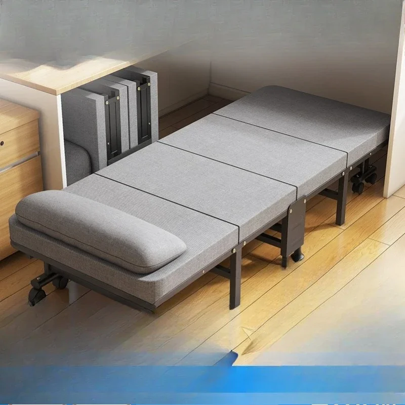 Folding bed, office single bed, lunch break recliner, home simple escort nap artifact, marching bed, adult small bed