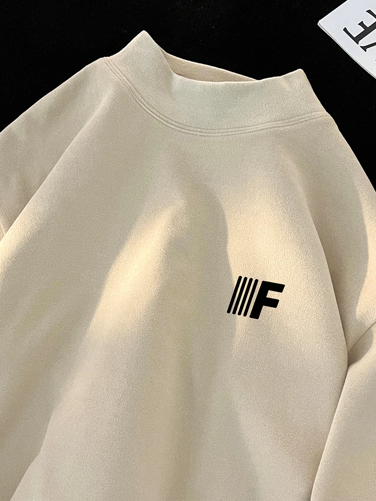 

Loose Fit American Casual Men's Base irt Dervo Knitted Sweater Trendy Brand Comfortable Overhead Sle Winter Faion