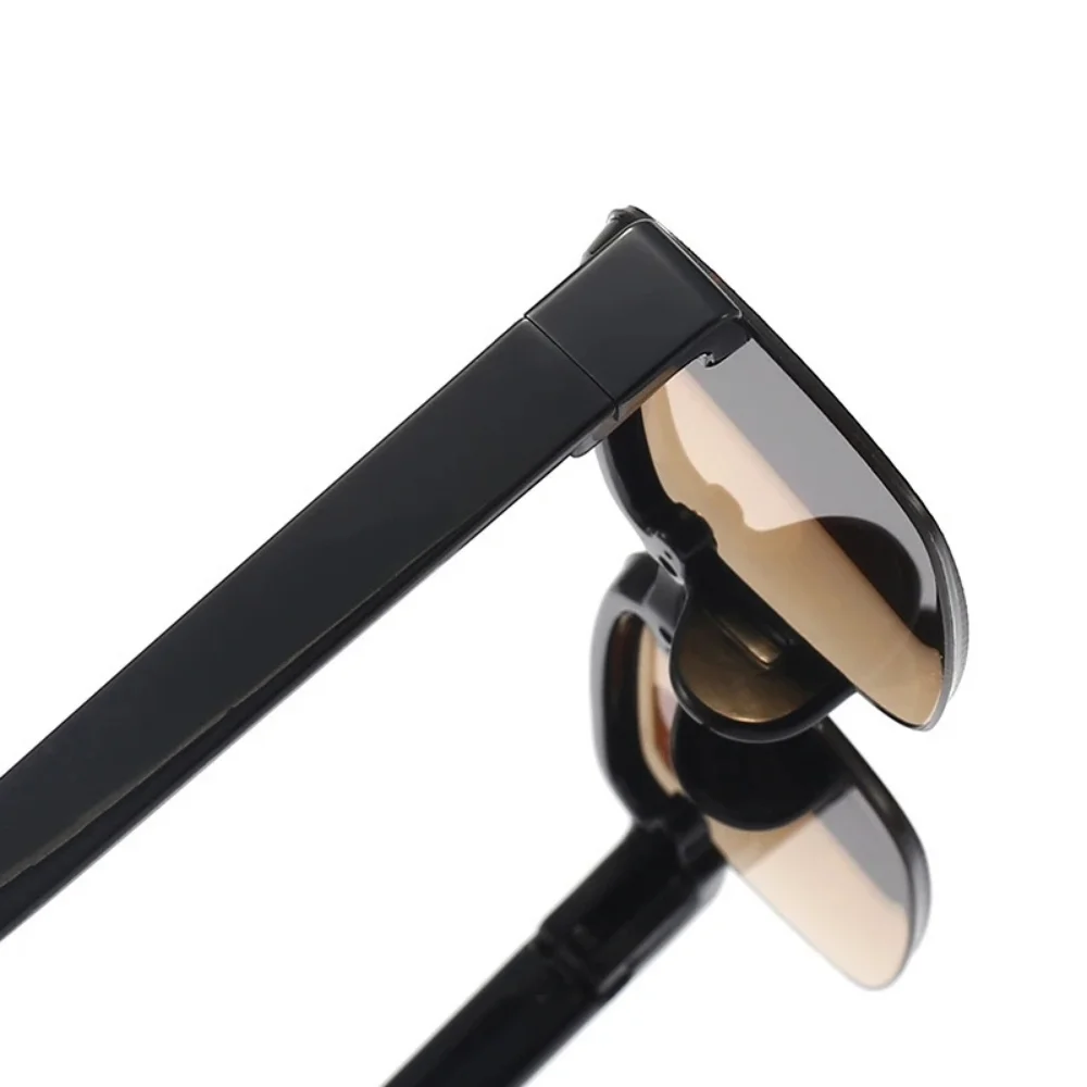 Herren-Lesebrille mit Imitationskristall-Halbrahmen, Presbyopie-Brille, Dioptrien +1,0 bis +4,0, Retro-Brille – Detail 3