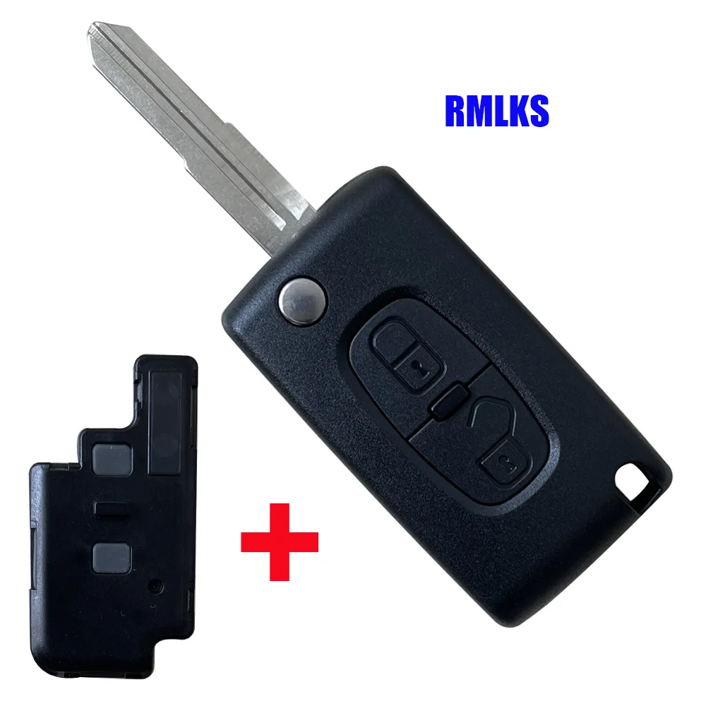 FOR Peugeot 4007 ET 4008 For Citroen C-Crosser C4 Aircross Flip Remote Key Case Shell Fob MIT11R Blade For Mitsubishi CE1731