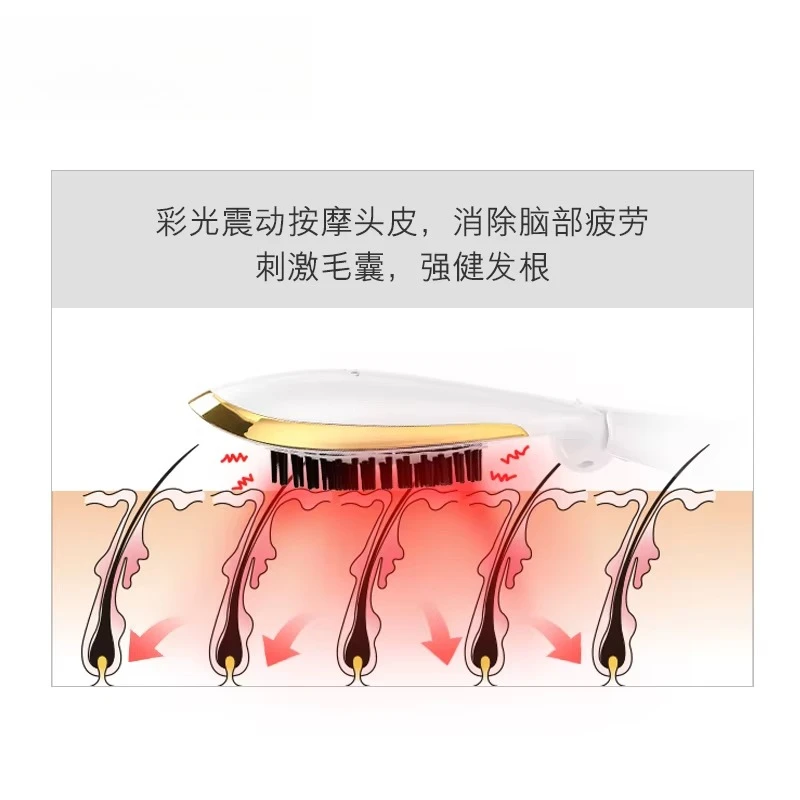 High Quality ABS Electric Hair Comb Wholesale Heated Brush Steamer Massage Comb