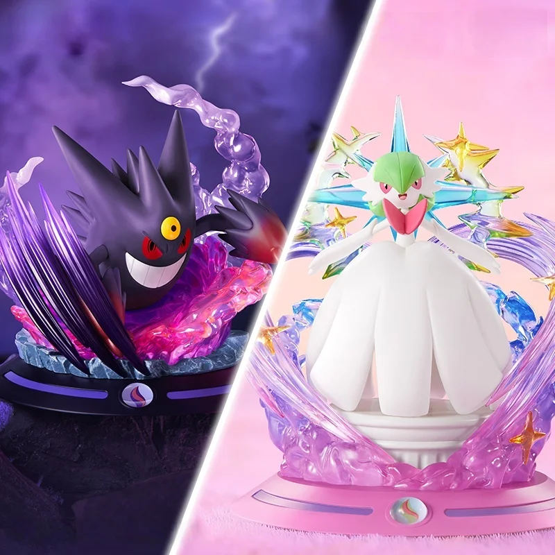 

Anime Pokemen Figure Mega Gardevoir Mega Gengar Action Figure Pvc Statue Desktop Ornament Collection Model Toys Gifts