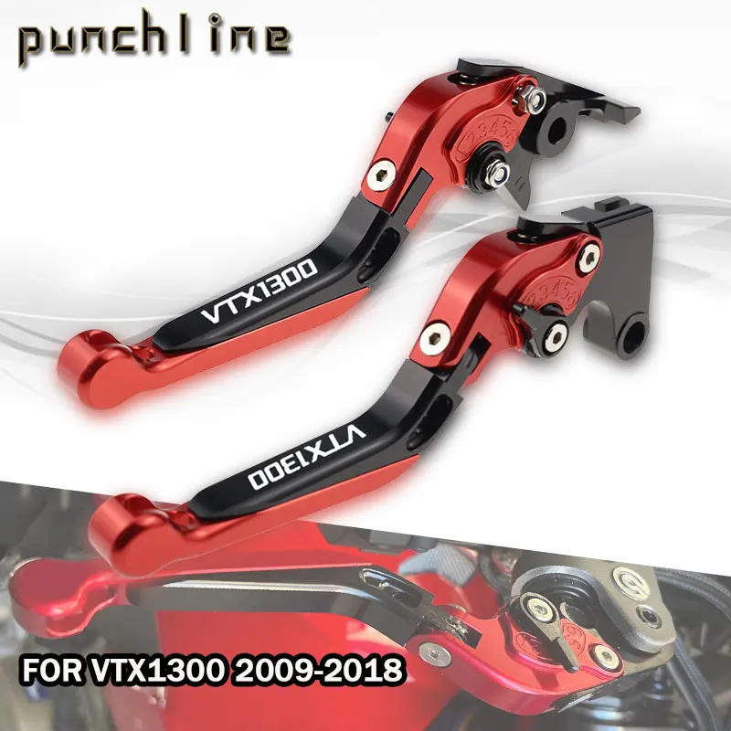 

Fit For Fury/VTX1300CX 09-18 Folding Extendable Brake Clutch For VTX1300 CX Motorcycle Accessories Parts Handles Set Adjustable