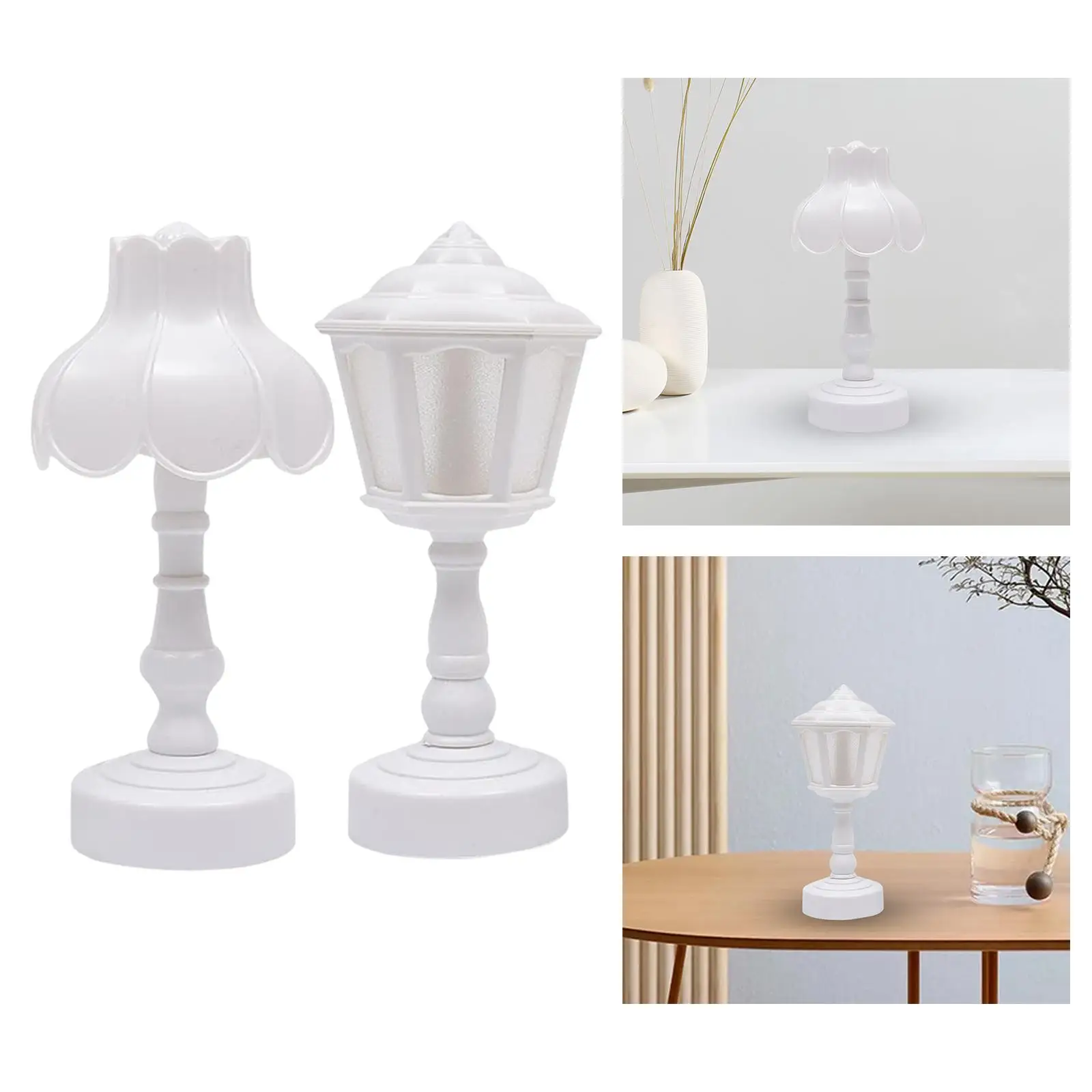 Mini Table Lamp Bedroom Decorative Mini Table Light Small Night Light Kids Cordless Lamp Light for Living Room Dorm Women Girls